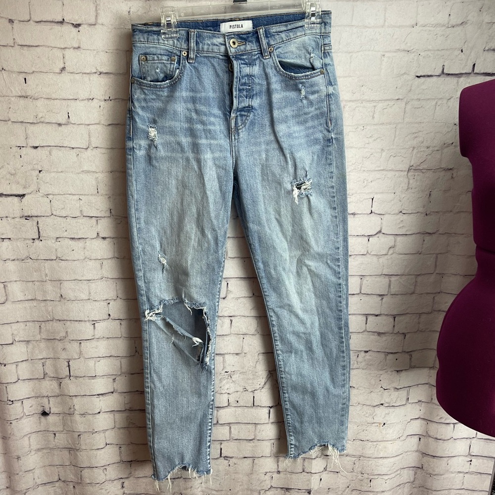 Pistola size 28 distressed jeans